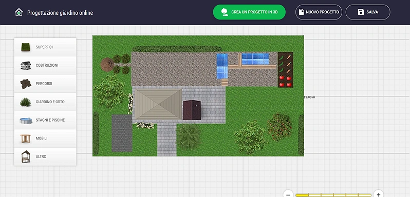 Disegna i percorsi e inserisci alberi